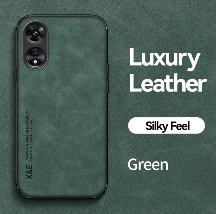 Luxury Leather Phone Case for OPPO A98 A96 A94 A78 A58 A57 A57s A17 Magnetic Protective Cover