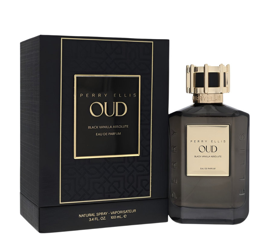 Perry Ellis OUD Black Vanilla Absolute Eau de Parfum Spray 3.4 oz / 100ml - Premium Woody Sweet Men's Fragrance