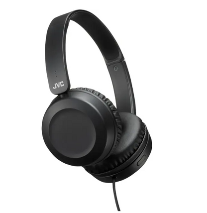 JVC Powerful Sound On Ear Headphones with Built in Microphone (BB)