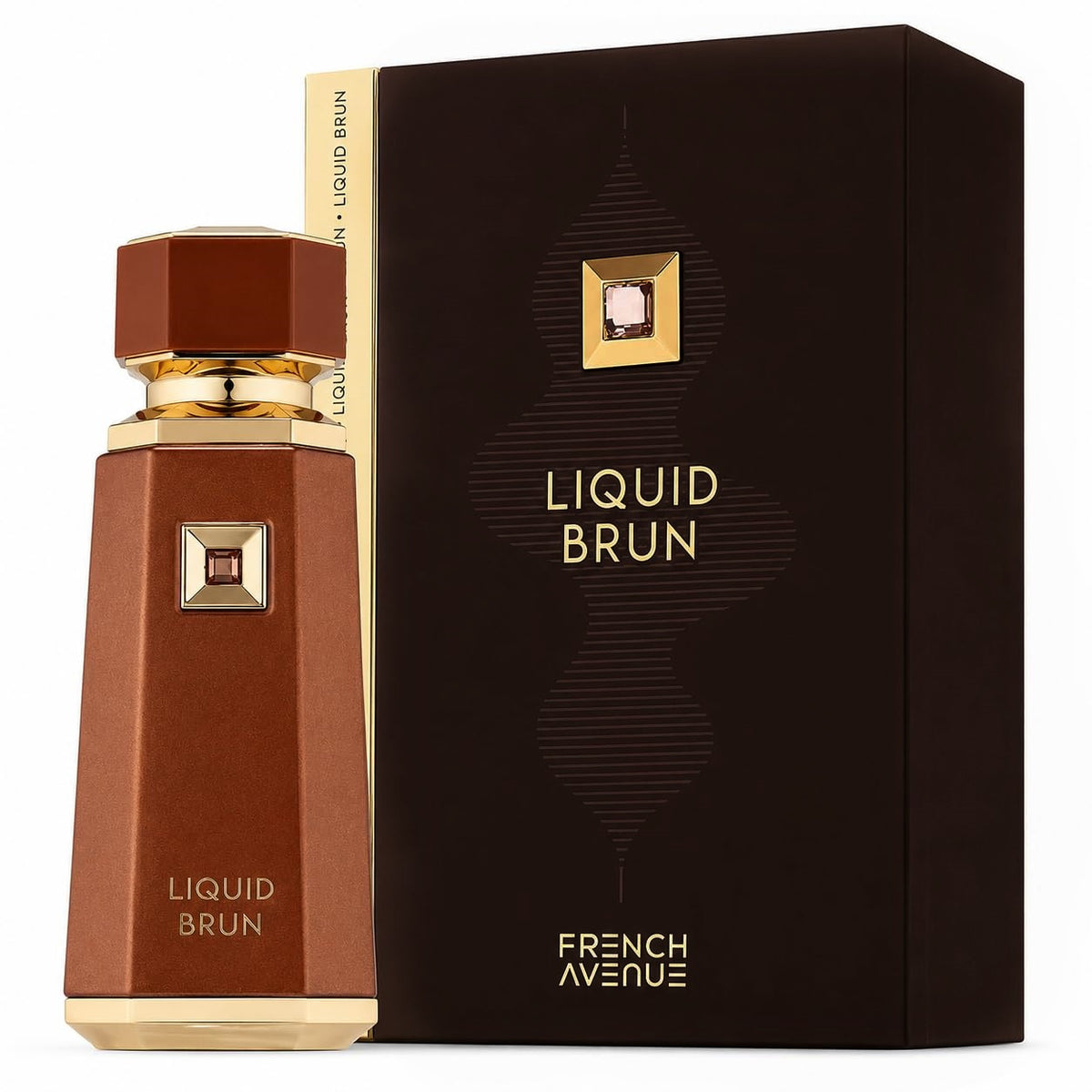 French Avenue Liquid Brun Eau de Parfum 3.4 Fl Oz / 100ml - Exquisite Amber Woody Men's Fragrance