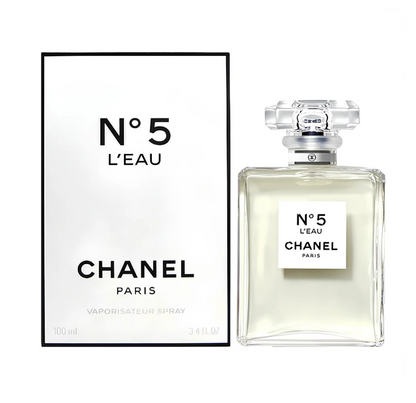 CHANEL N°5 L'EAU Eau de Toilette for Women 3.4 oz / 100ml - Exquisite Floral Perfume
