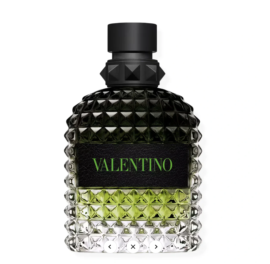 Valentino Uomo Born In Roma Green Stravaganza Eau De Toilette for Men 3.4 oz / 100ml - Fresh Woody Cologne