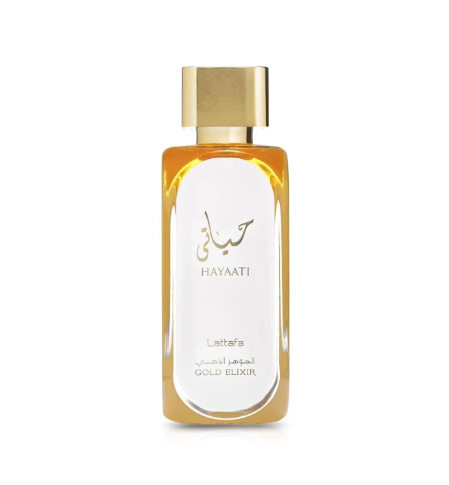Lattafa Hayaati Gold Elixir Eau de Parfum 3.4 Fl Oz / 100ml - Premium Citrus Woody Unisex Fragrance