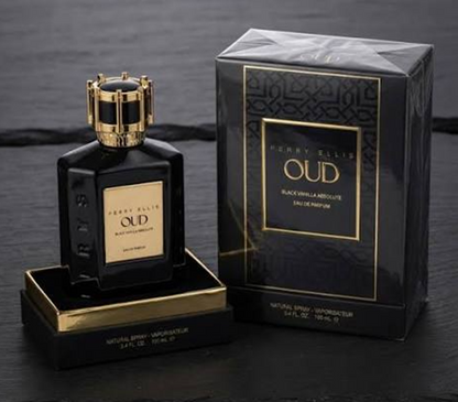 Perry Ellis OUD Black Vanilla Absolute Eau de Parfum Spray 3.4 oz / 100ml - Premium Woody Sweet Men's Fragrance