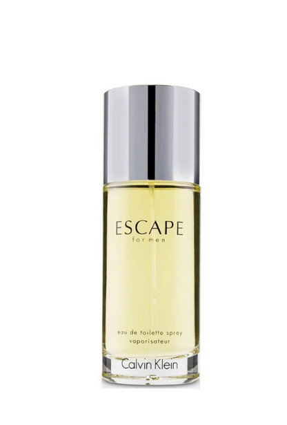 Calvin Klein Escape Eau De Toilette for Men 3.3 oz / 100ml - Premium Citrus Fruity Woody Fragrance