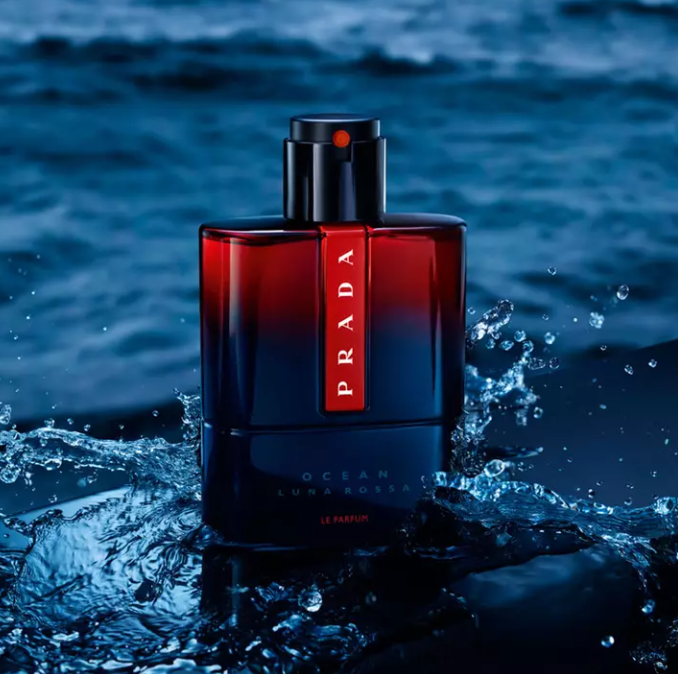 Prada Luna Rossa Ocean Le Parfum Eau de Parfum Spray 3.3 oz / 100ml - Premium Citrus Woody Smoky Men's Fragrance