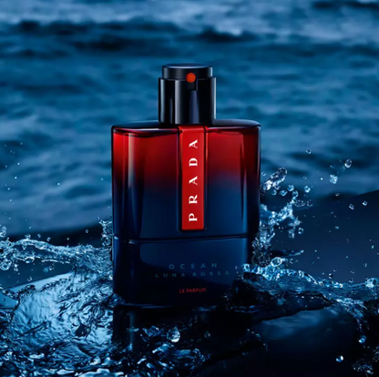 Prada Luna Rossa Ocean Le Parfum Eau de Parfum Spray 3.3 oz / 100ml - Premium Citrus Woody Smoky Men's Fragrance