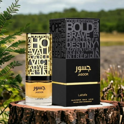 Lattafa Jasoor Eau de Parfum 3.4 Fl Oz / 100ml - Lively Aromatic Spicy Woody Leather Unisex Fragrance (Copy)
