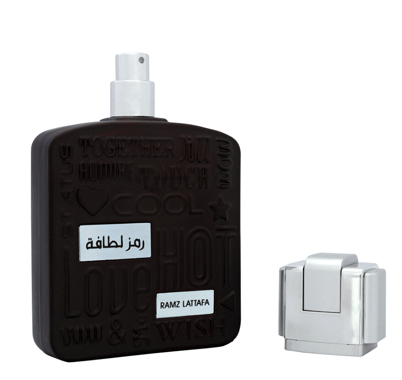 Ramz Lattafa Silver by Lattafa Eau de Parfum 3.4 Fl Oz / 100ml - Exquisite Fresh Aromatic Unisex Fragrance