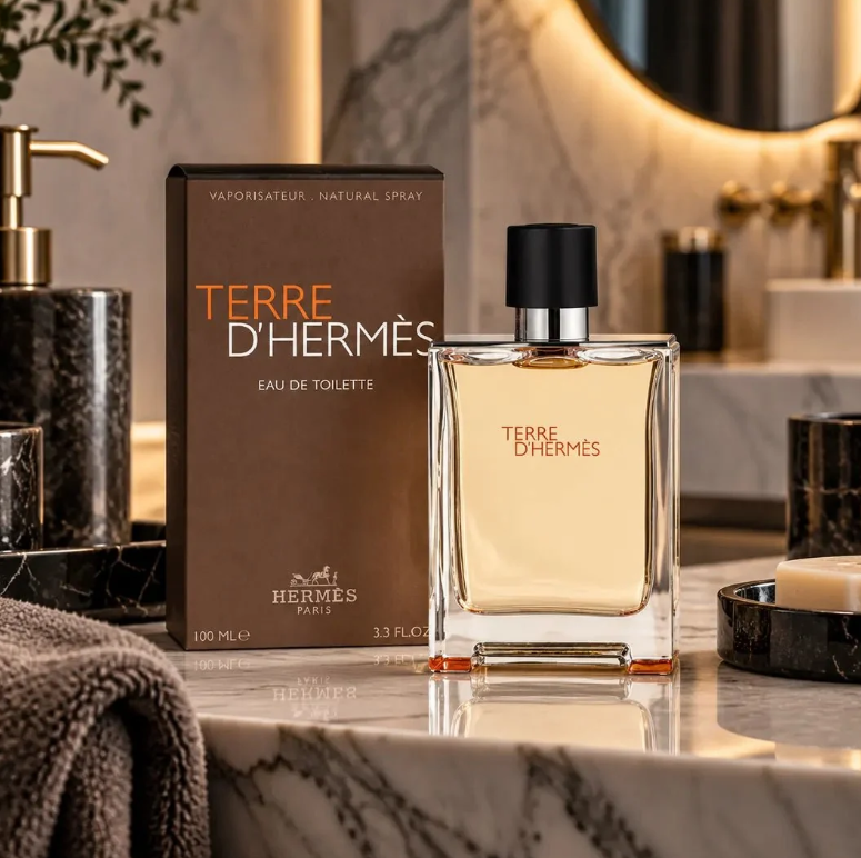 Terre D'hermes by Hermes Eau De Toilette for Men 3.3-3.4 oz / 100ml - Luxury Citrus Woody Cologne