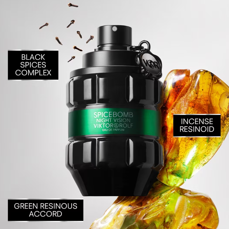 Viktor & Rolf Spicebomb Night Vision Eau de Parfum Spray 3.04 oz / 90ml - Luxury Citrus Woody Men's Fragrance