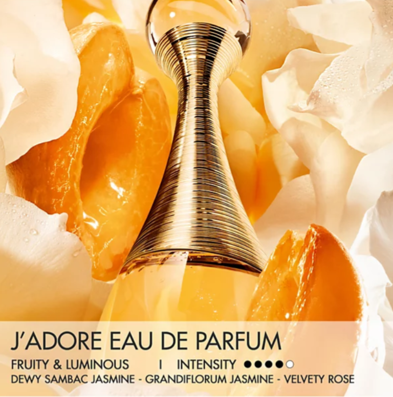 Christian Dior J'adore Eau de Parfum Spray for Women 3.4 oz / 100ml – Iconic Floral Fragrance