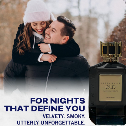 Perry Ellis OUD Black Vanilla Absolute Eau de Parfum Spray 3.4 oz / 100ml - Premium Woody Sweet Men's Fragrance