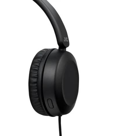JVC Powerful Sound On Ear Headphones with Built in Microphone (BB)