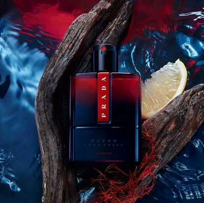 Prada Luna Rossa Ocean Le Parfum Eau de Parfum Spray 3.3 oz / 100ml - Premium Citrus Woody Smoky Men's Fragrance