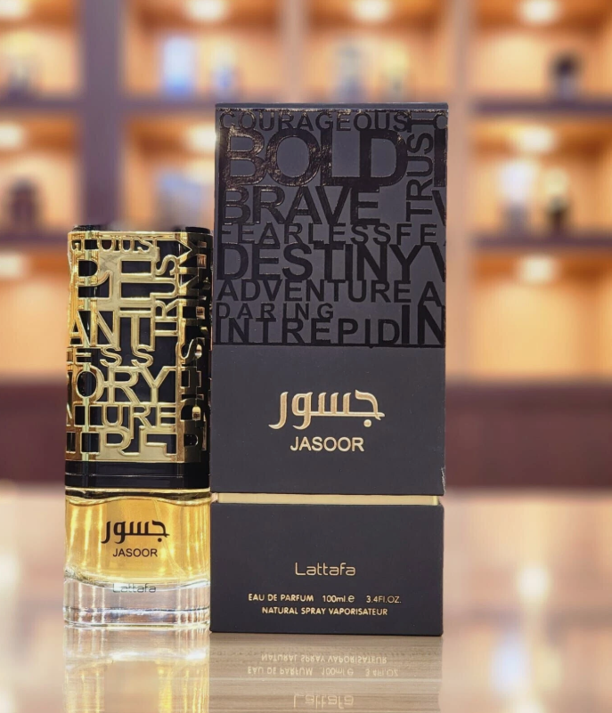 Lattafa Jasoor Eau de Parfum 3.4 Fl Oz / 100ml - Lively Aromatic Spicy Woody Leather Unisex Fragrance (Copy)