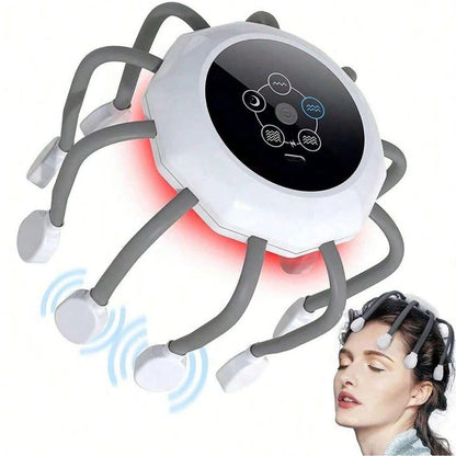 Multi Leg Red Light Intelligent Electric Head Scalp Massager Scratcher and Relaxation Care Device