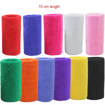 Wrist Sweatband Support Brace for Sports Tennis Basketball Volleyball Gym Wrist Support Sweat Band Towel Bracelet Protector 1pc