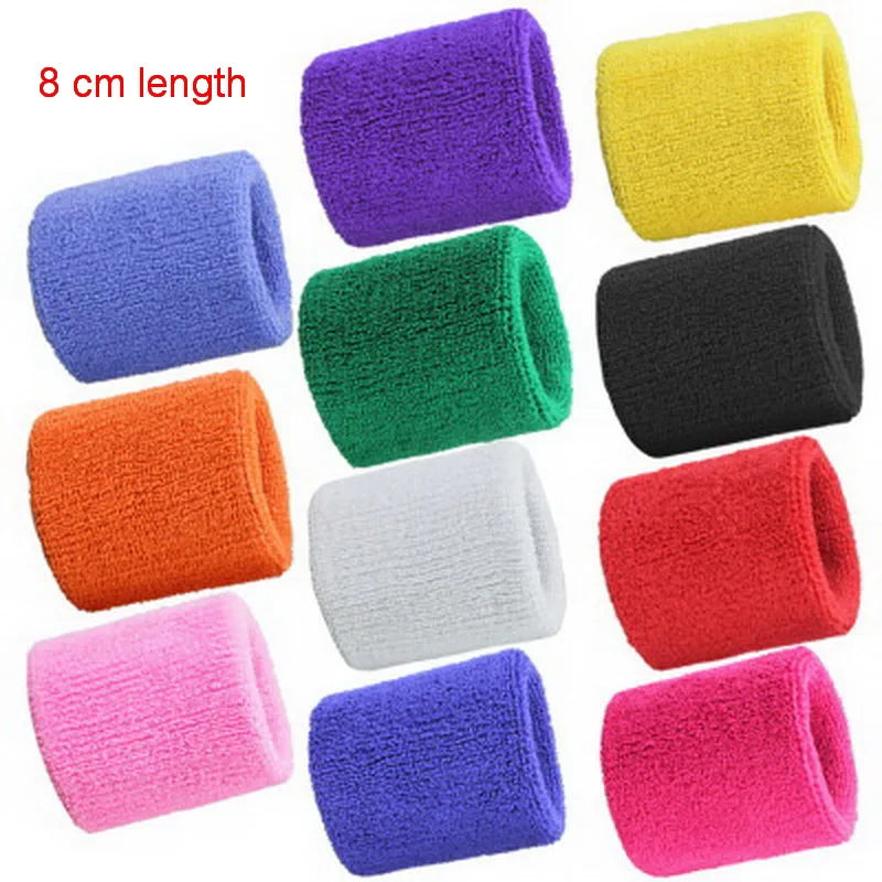 Wrist Sweatband Support Brace for Sports Tennis Basketball Volleyball Gym Wrist Support Sweat Band Towel Bracelet Protector 1pc