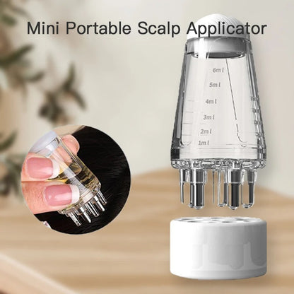 Portable Mini Scalp Essential Oil Liquid Applicator Comb Massager Guiding Anti Hair Loss Scalp Care Tool