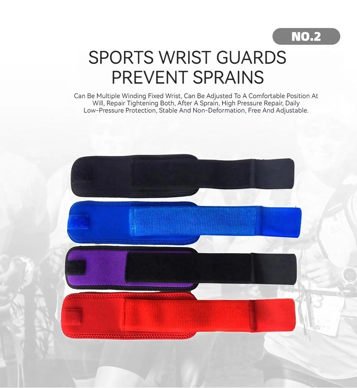 Durable Fitness Strength Hand Wrist Straps Bands for Sports, Lifting, Gym, Fitness Support Wraps Wristbands Bandage Brace