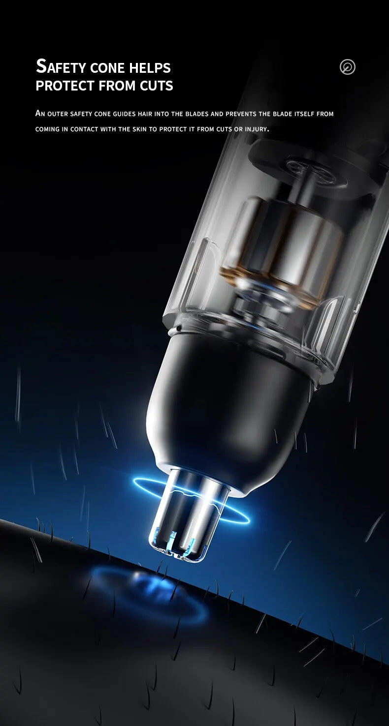 Portable Painless Ear and Nose Hair Trimmer for Men and Women Battery-Operated Personal Care Device