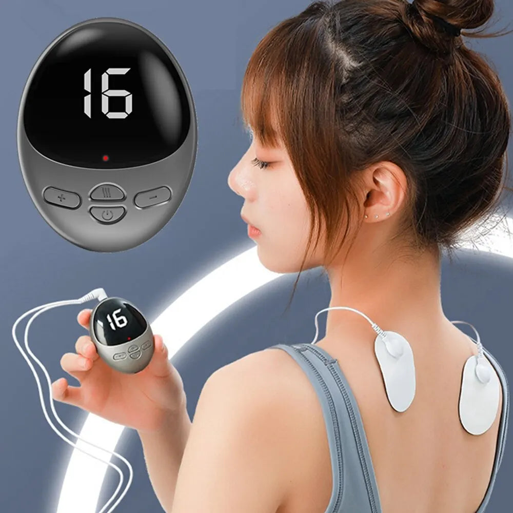 Mini Smart Home Electric Cervical Spine Shoulder and Neck Massager USB Charging Stimulator to Relieve Fatigue