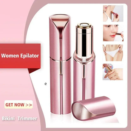 Mini Portable Lipstick Shaped Women's Electric Hair Removal Epilator Trimmer Painless Facial Shaver Small Personal Care Accessories