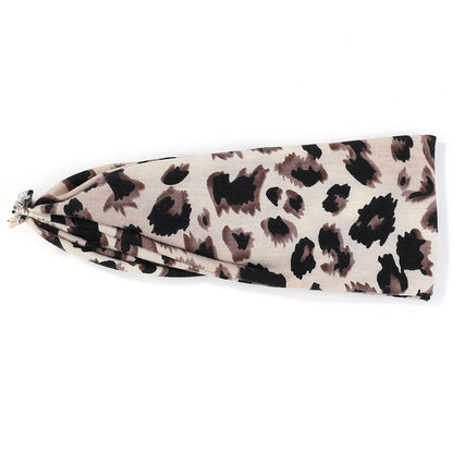 Sports Fashion Fitness Headbands Hairbands Snake Leopard Pattern Women's Postpartum Leisure Home Headwear Scrunchies
