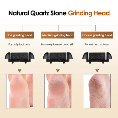 Professional 3-Speed Electric Pedicure Grinding Exfoliator for Heel Callus Foot Dead Skin Scab Remover Feet Repair Care Sander Tool