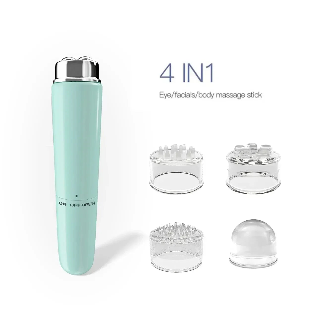 Mini Portable Electric Micro Vibration Facial and Eye Beauty Massager for Dark Circles Eye Bags Puffiness Remover Muscle Relaxation