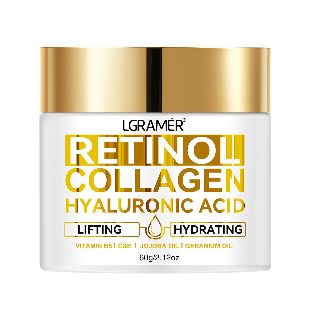 Luxury Retinol Anti-Aging Face Cream – Collagen & Hyaluronic Acid Moisturizer for Wrinkle Reduction & Youthful Radiance