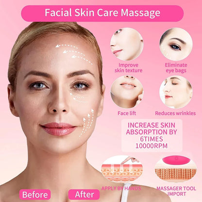 Wrinkle Reduction Anti-Aging Mini Facial and Eye Massager Face/Eye Skin Rejuvenation Reduces Dark Circles Firms Skin Care Tool