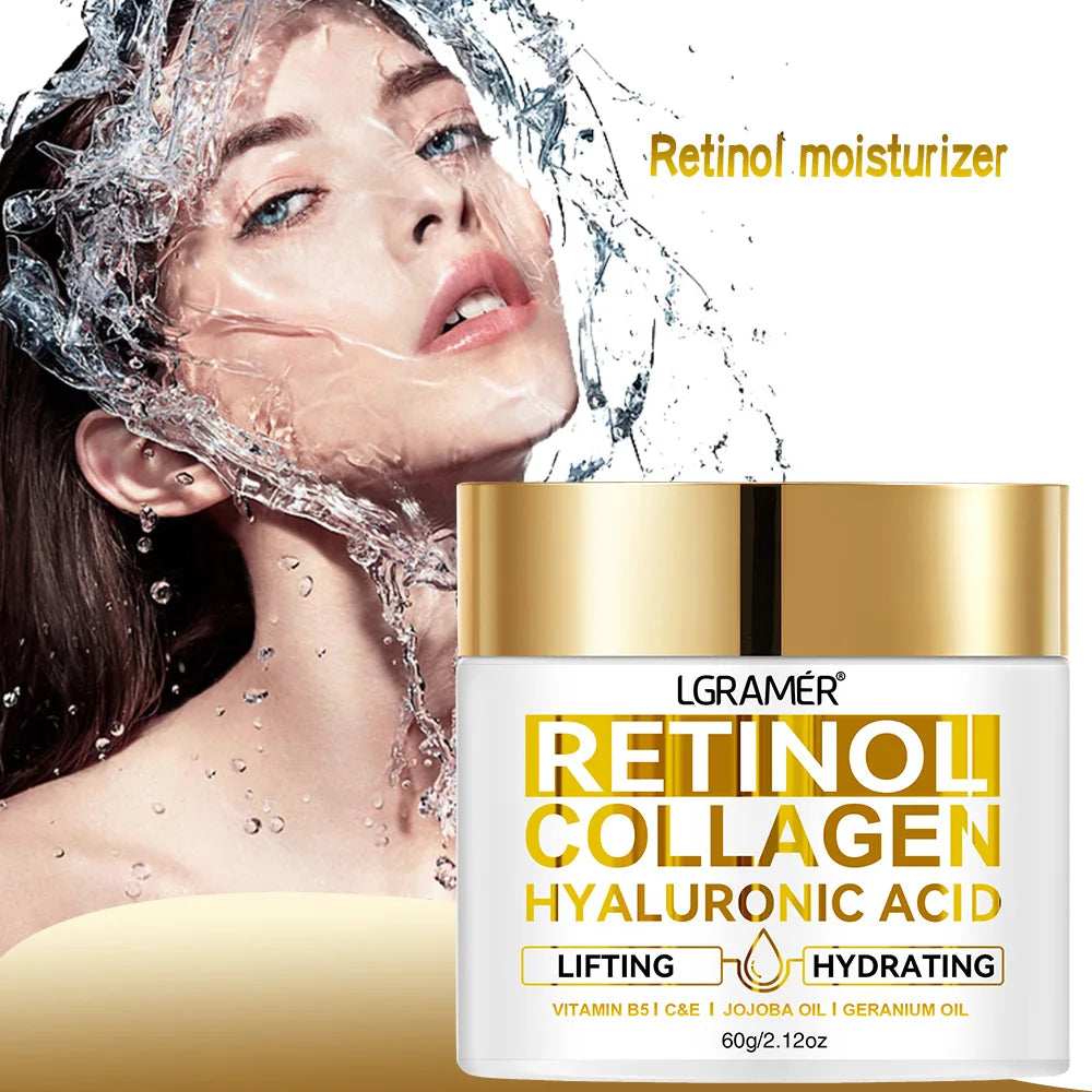 Luxury Retinol Anti-Aging Face Cream – Collagen & Hyaluronic Acid Moisturizer for Wrinkle Reduction & Youthful Radiance