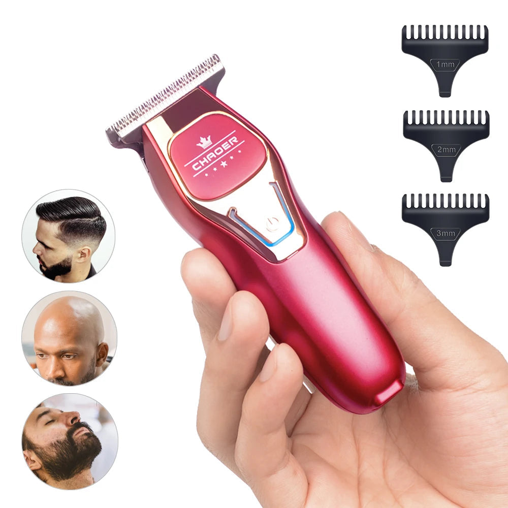 Mini Portable Electric Hair Trimmer Clipper Small Head and Beard Shaver Barber Style Tool for Haircuts and Trimming