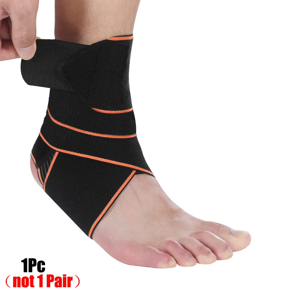 Professional Sports Ankle Strain Wraps Bandages For Fitness Running Elastic Ankle Support Brace Protector 1pc