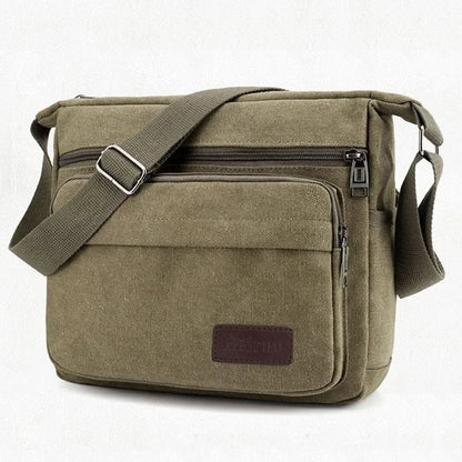Modern Fashion Canvas Single Shoulder Messenger Bag for Men Women Unisex Travel Crossbody Bag Outdoor Casual Satchel Vintage Bags