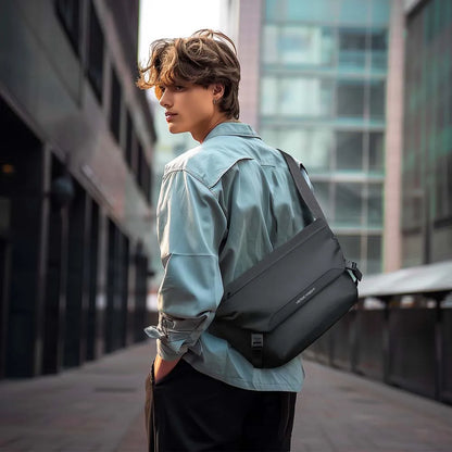 Stylish Waterproof Shoulder Messenger Handbag Unisex Crossbody Polyester Side Bags