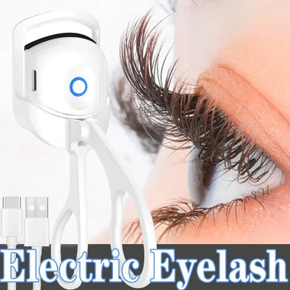Electric Portable Heated Eyelash Curler Comb Eye Lash Perm Long Lasting Thermal Eyelash Curler Makeup Tool