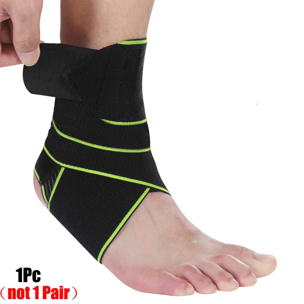 Professional Sports Ankle Strain Wraps Bandages For Fitness Running Elastic Ankle Support Brace Protector 1pc