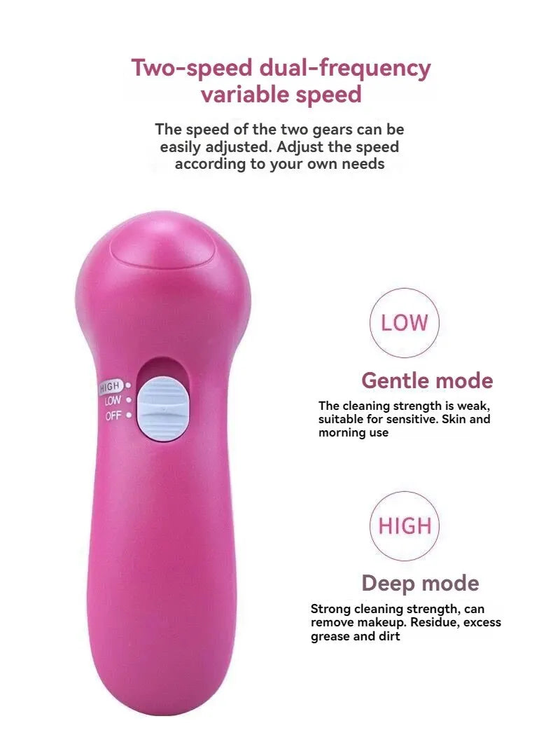 Multifunctional Electric 5 In 1 Facial Cleansing Brush Beauty Massager Deep Cleansing Massage Skin Gentle And Effective Skin Care