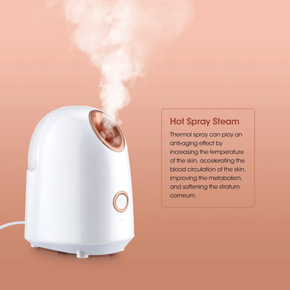 Nano Ionic Mist Facial Steamer Humidifier Atomizer Home Sauna SPA for Women Men Moisturize and Unclogs Pores