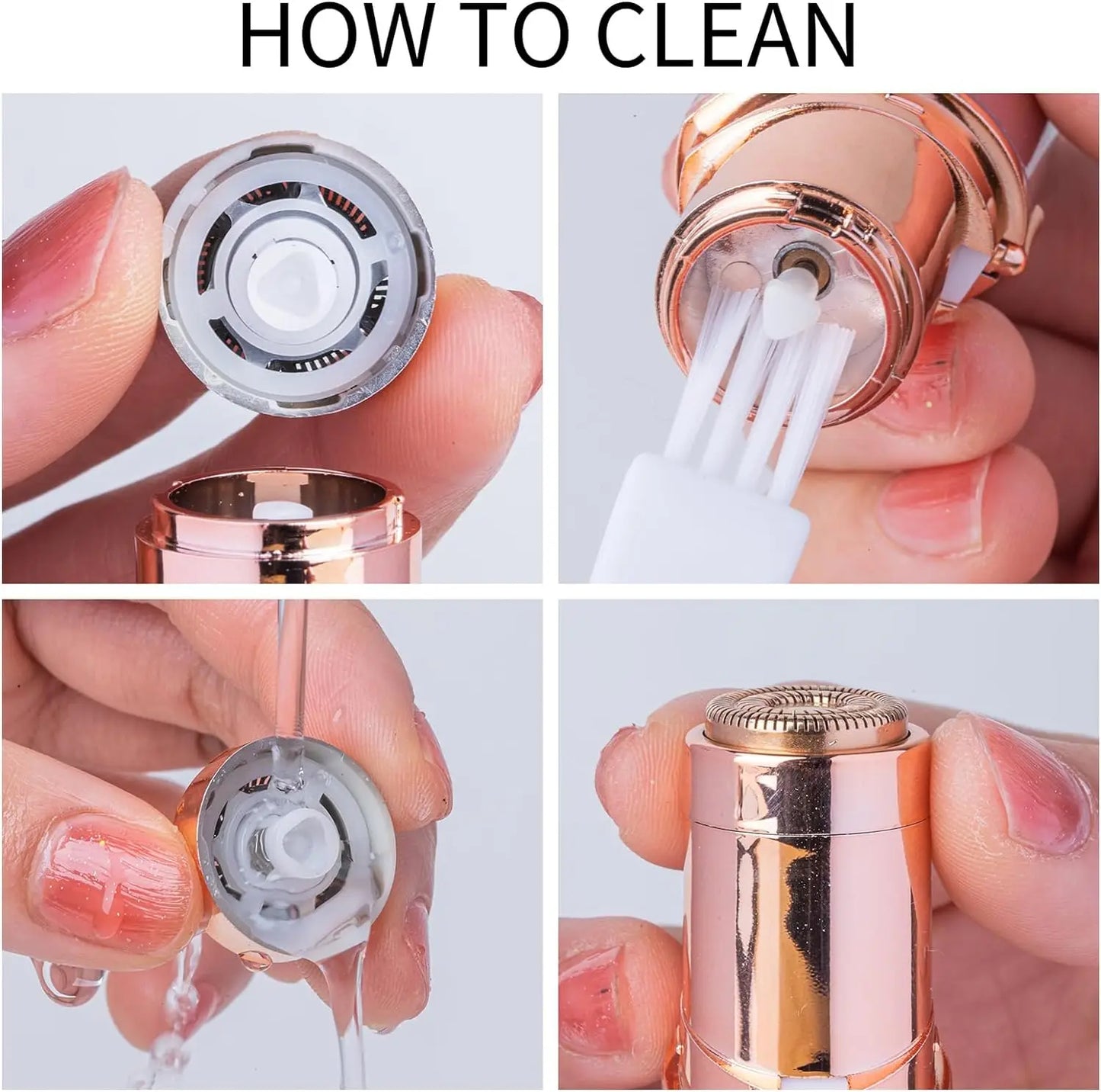 Mini Portable Electric Facial Body Hair Remover Epilator for Women Hair Removal Razor Shaver Epilator for Lips, Chin, Armpits and Bikini Areas