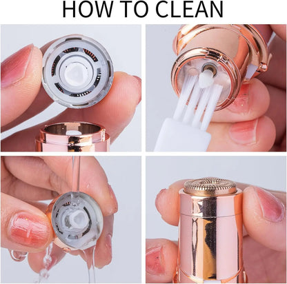 Mini Portable Electric Facial Body Hair Remover Epilator for Women Hair Removal Razor Shaver Epilator for Lips, Chin, Armpits and Bikini Areas