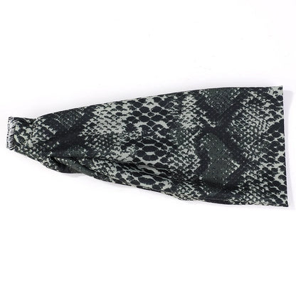 Sports Fashion Fitness Headbands Hairbands Snake Leopard Pattern Women's Postpartum Leisure Home Headwear Scrunchies