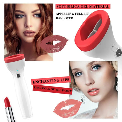 Automatic Electric Silicone Lip Plumper Beauty Device Tool for Fuller Bigger Thicker Lips