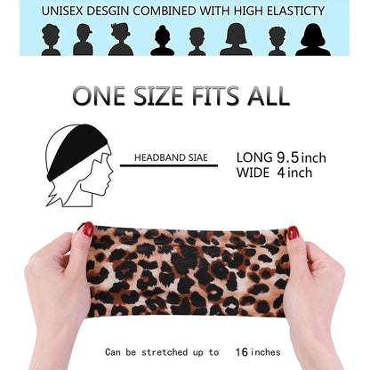 Sports Fashion Fitness Headbands Hairbands Snake Leopard Pattern Women's Postpartum Leisure Home Headwear Scrunchies