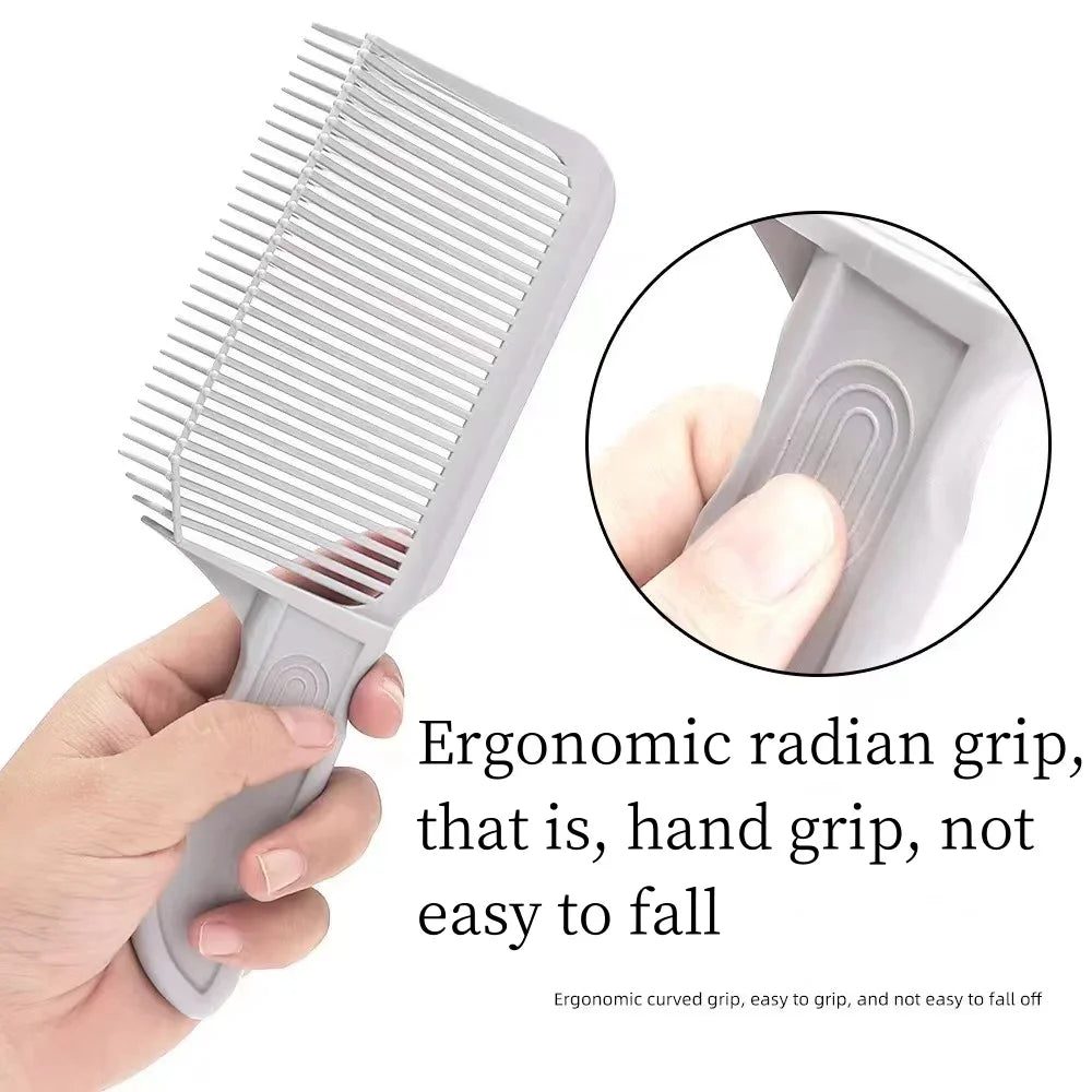 Men's Styling Hair Comb for Blending Fades Styling Arc and Flat Utility Positioning Comb 1pcs