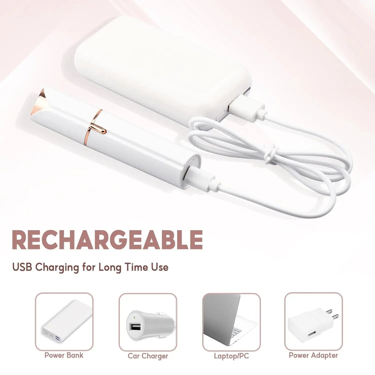 Mini Portable Electric Facial Body Hair Remover Epilator for Women Hair Removal Razor Shaver Epilator for Lips, Chin, Armpits and Bikini Areas