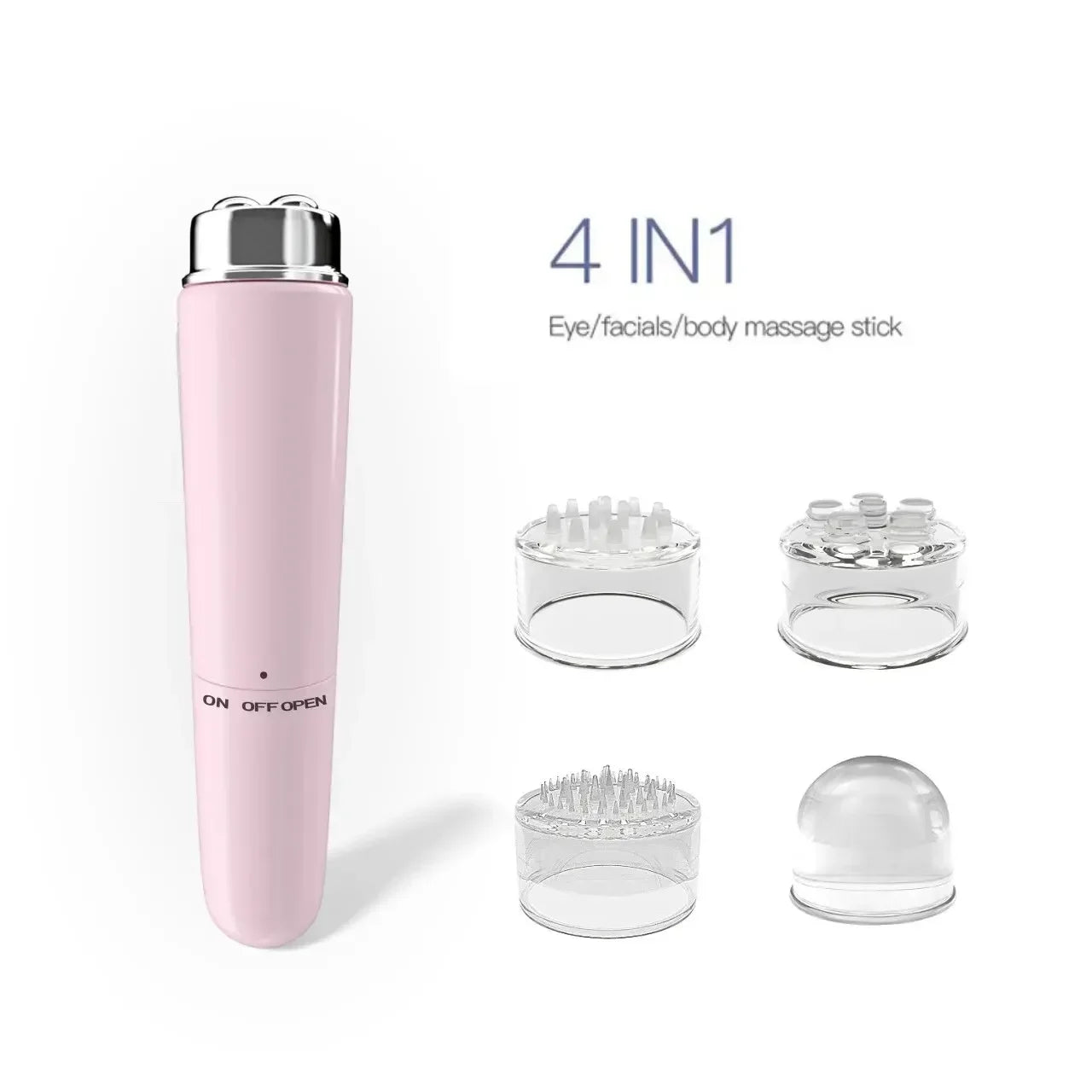 Mini Portable Electric Micro Vibration Facial and Eye Beauty Massager for Dark Circles Eye Bags Puffiness Remover Muscle Relaxation